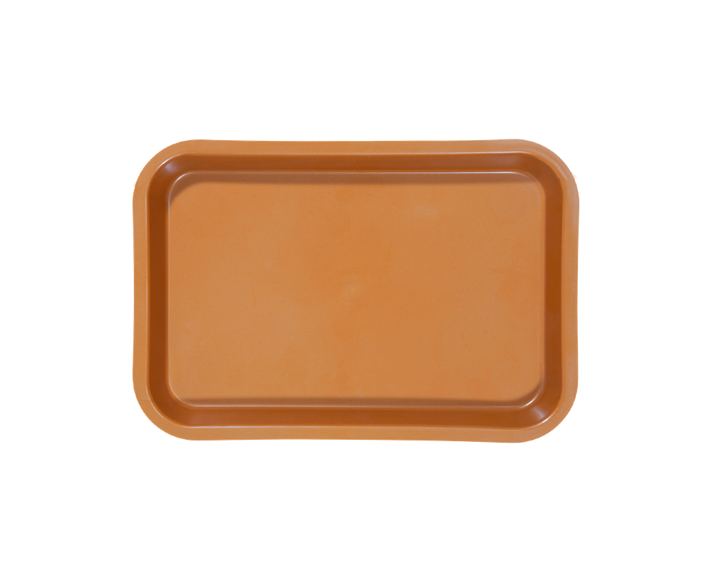 Non-compartmentalized Copper ZIRC Delynov Mini-Plateau (23.6 x 16.1 x 2.3 cm)