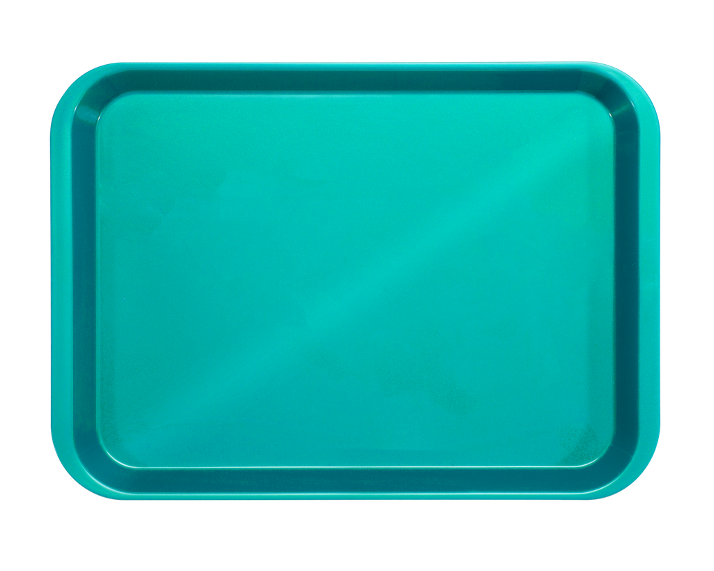 Plateau B-Lok without compartments turquoise (34.0 x 24.5 x 2.2 cm) - ZIRC - Delynov