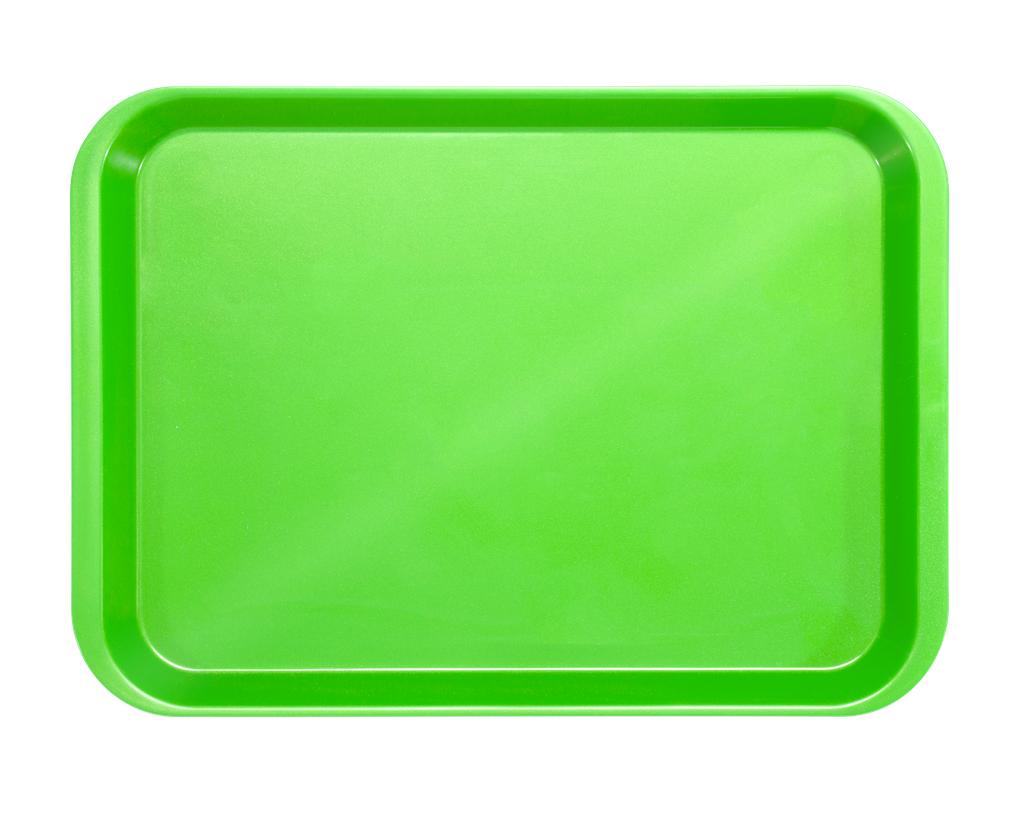 Plateau b-lok sans compartiments (34,0 x 24,5 x 2,2 cm); néon vert - zirc - delynov - produit 