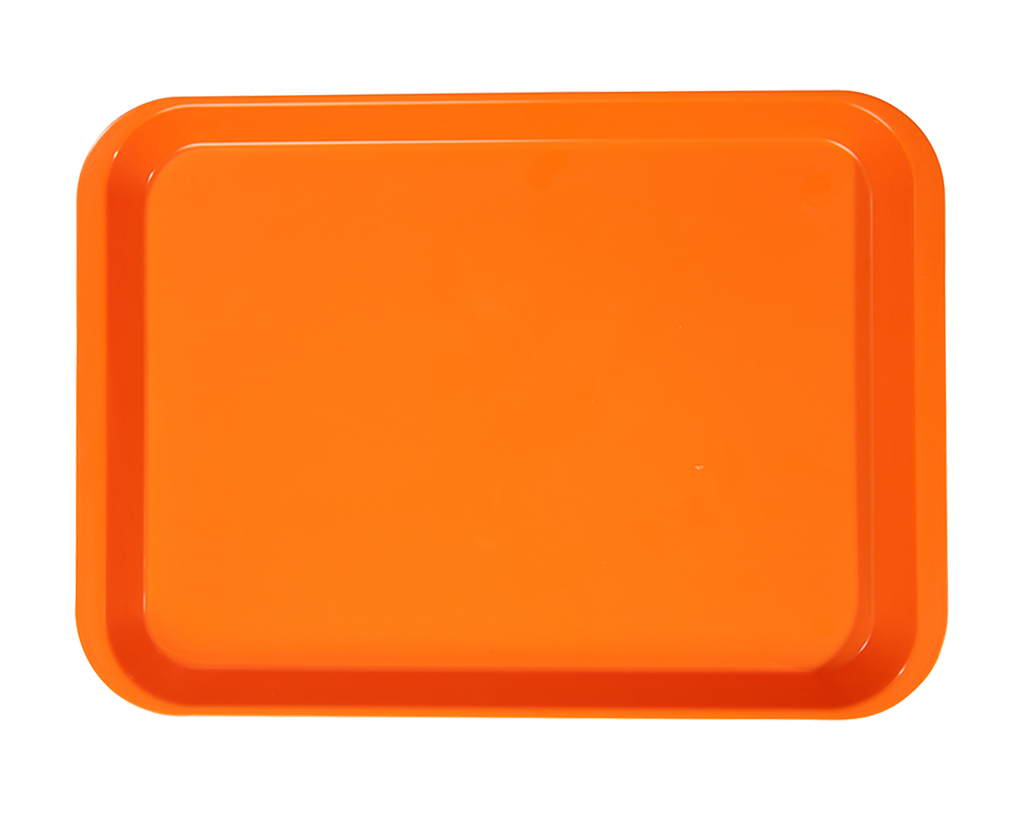 Plateau B-Lok sans compartiments (34,0 x 24,5 x 2,2 cm); néon orange  - ZIRC - Delynov
