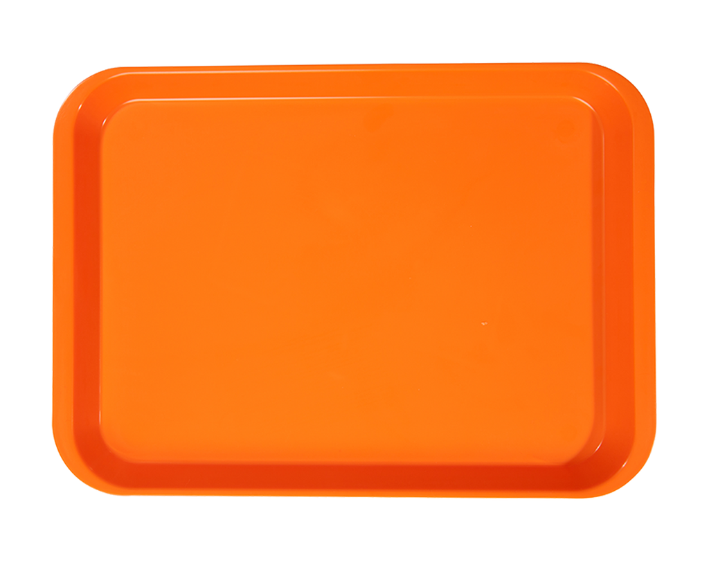 Plateau B-Lok without compartments (34.0 x 24.5 x 2.2 cm); neon orange - ZIRC - Delynov
