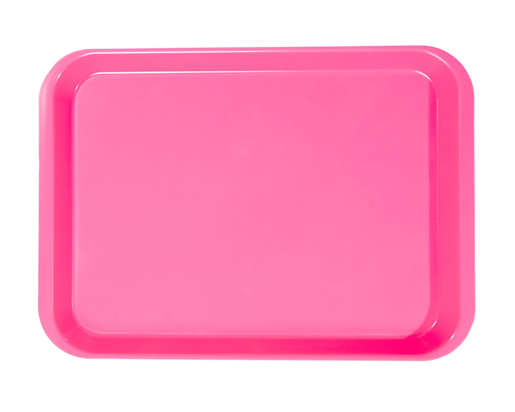 Plateau b-lock without compartments (34.0 x 24.5 x 2.2 cm); neon pink - ZIRC - Delynov