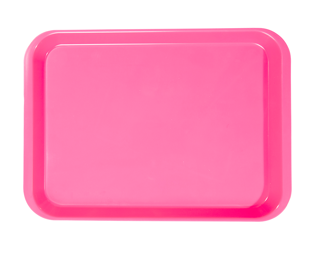 Plateau b-lok sans compartiments (34,0 x 24,5 x 2,2 cm); néon rose - ZIRC - Delynov