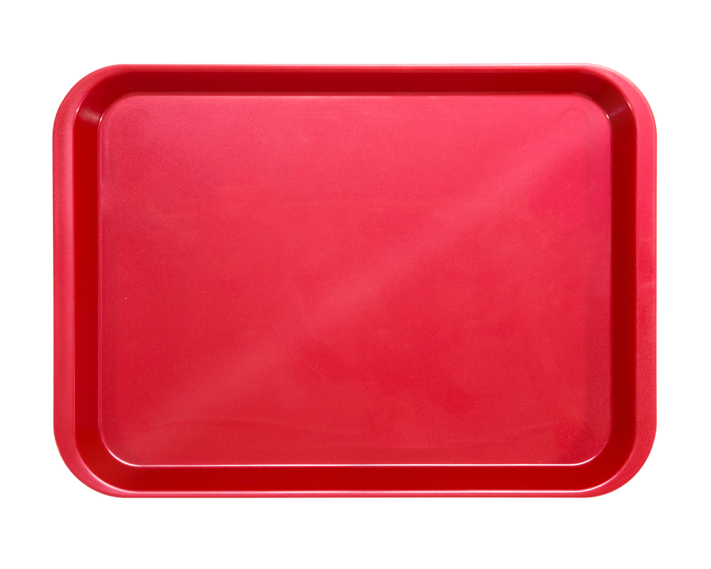 Plateau B-Lok sans compartiments (34,0 x 24,5 x 2,2 cm) - Rouge - ZIRC - Delynov - Produit 