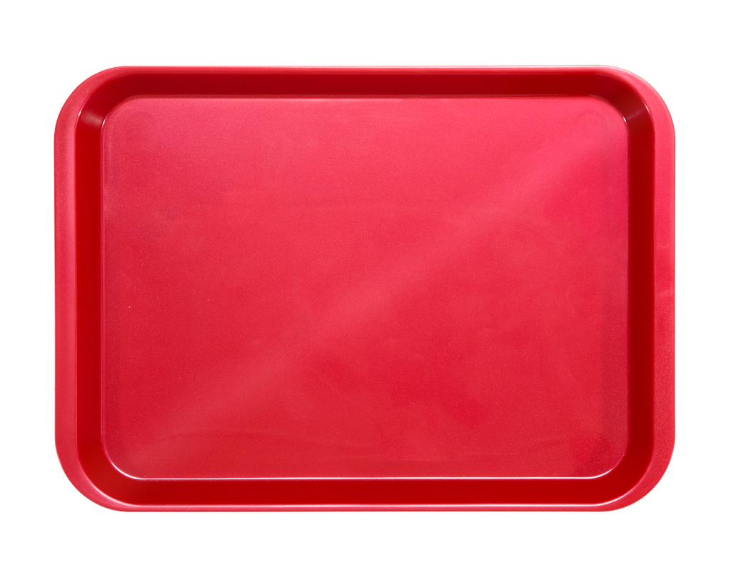 Plateau B-Lok without compartments (34.0 x 24.5 x 2.2 cm) - Red - ZIRC - Delynov - Product