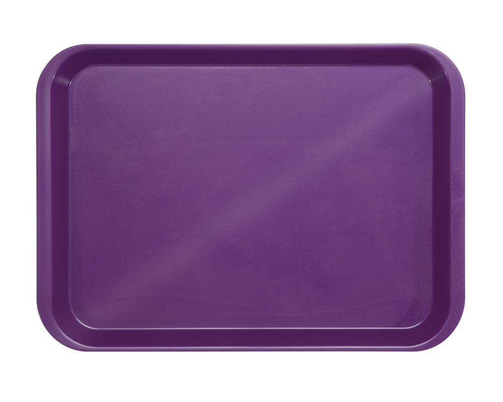 Plateau B-Lok without compartments in plum (34.0 x 24.5 x 2.2 cm) - ZIRC - Delynov