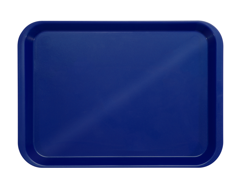 Plateau b-lok sans compartiments (34,0 x 24,5 x 2,2 cm); bleu foncé - ZIRC - Delynov