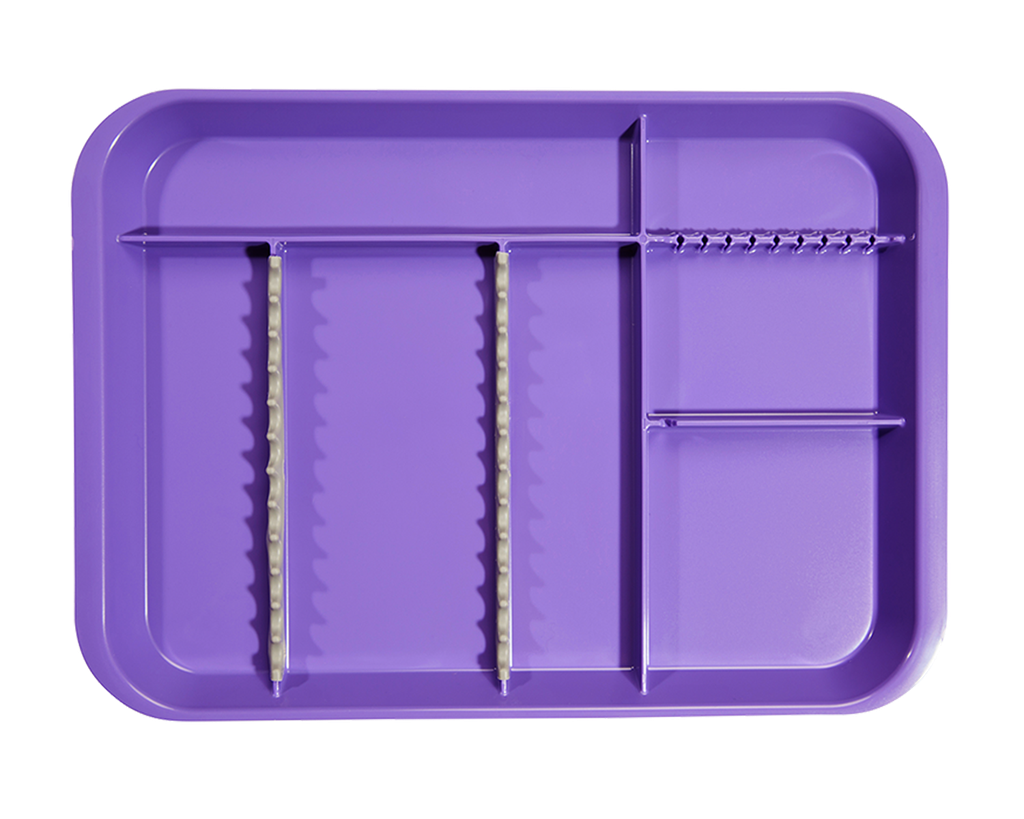 Plateau B-Lok avec compartiments (34,0 x 24,5 x 2,2 cm), néon violet - ZIRC - Delynov, .