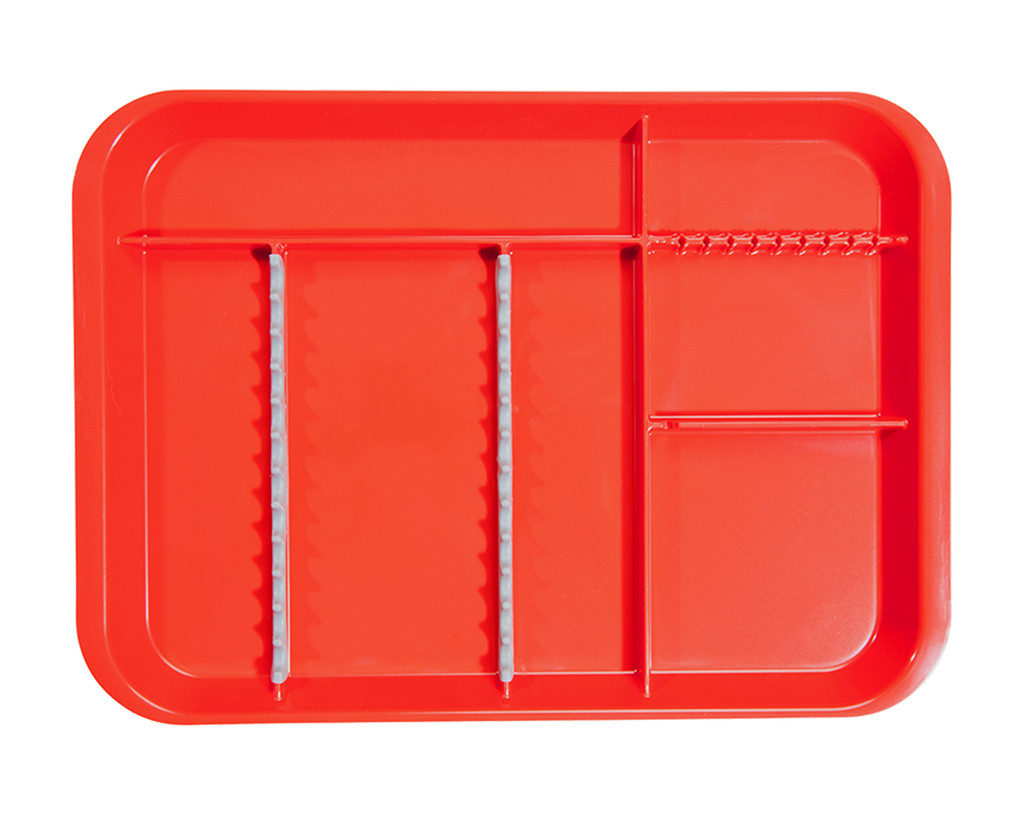 Plateau B-Lok avec compartiments, rouge - ZIRC - Delynov