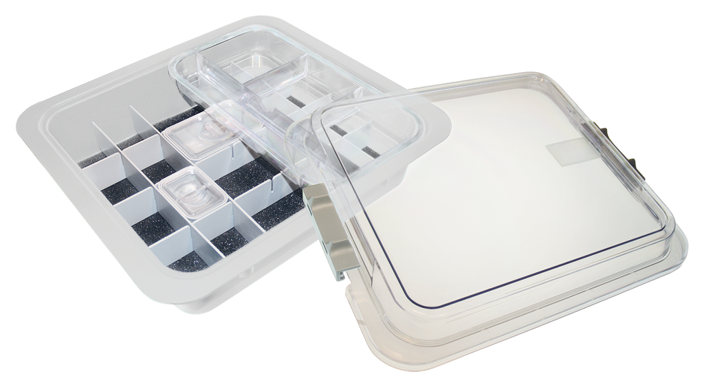 Tubs à matériaux complète avec accessoires (31,9 x 28,5 x 10,2 cm) blanc - ZIRC - Delynov