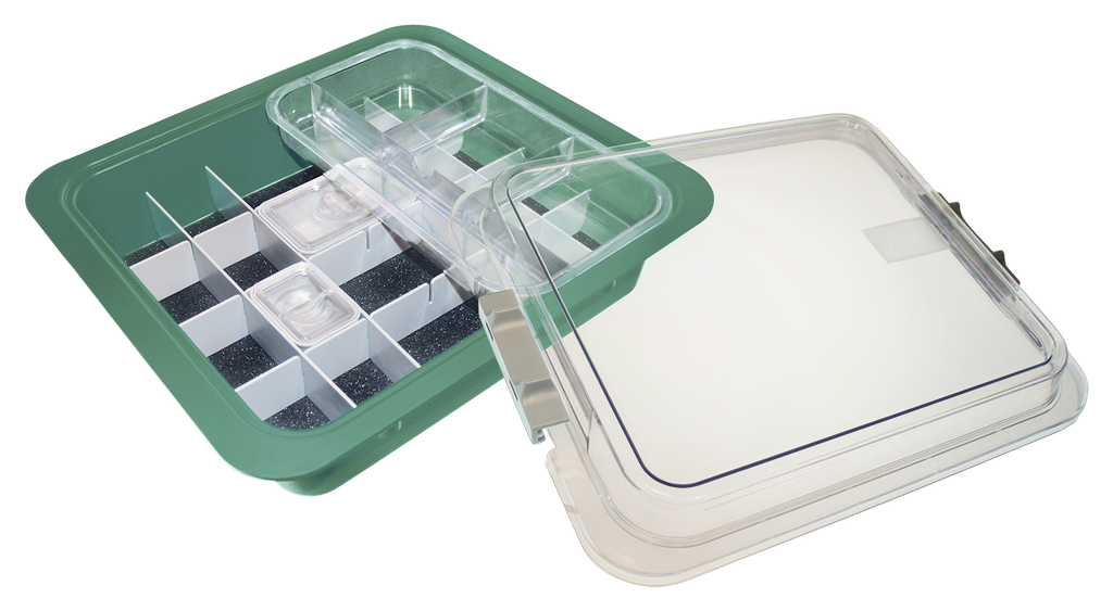 Complete Materials Tub with Accessories (31.9 x 28.5 x 10.2 cm) Green - ZIRC - Delynov