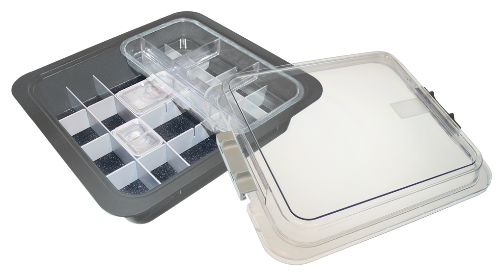 Complete Materials Tub with Accessories (31.9 x 28.5 x 10.2 cm) Gray - ZIRC - Delynov