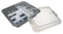 Tubs à matériaux complète avec accessoires (31,9 x 28,5 x 10,2 cm) gris - ZIRC - Delynov