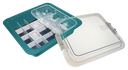 Tubs à matériaux complète avec accessoires (31,9 x 28,5 x 10,2 cm) turquoise - ZIRC - Delynov