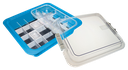 Complete Materials Tub with Accessories (31.9 x 28.5 x 10.2 cm) Neon Blue - ZIRC - Delynov