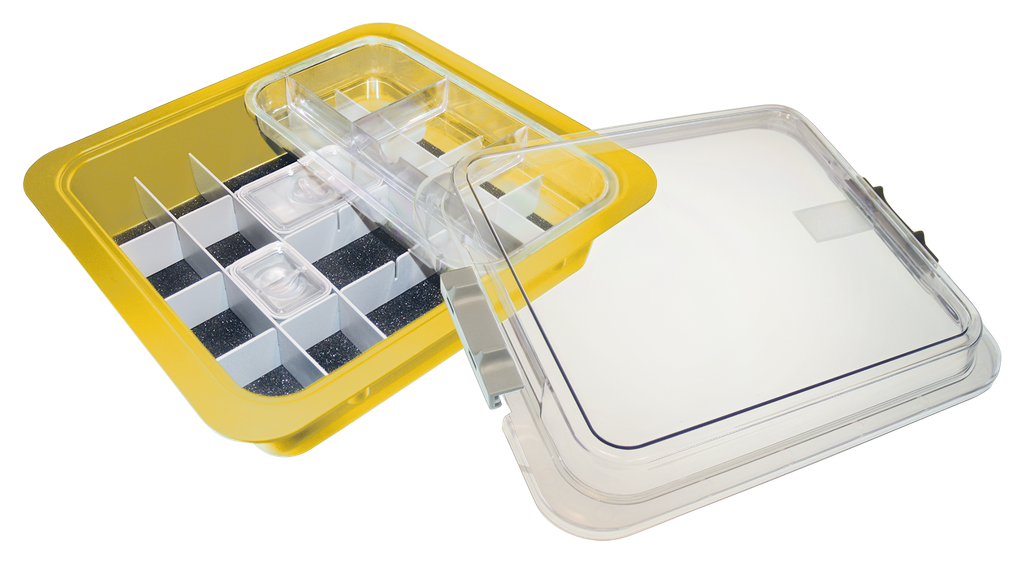 Complete materials tub with yellow neon accessories - ZIRC - Delynov