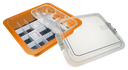 Tubs à matériaux complète avec accessoires (31,9 x 28,5 x 10,2 cm) néon orange - ZIRC - Delynov