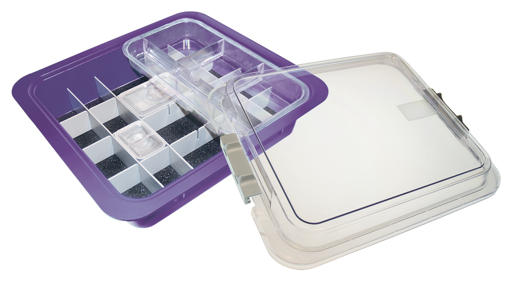Complete Materials Tub with Accessories (31.9 x 28.5 x 10.2 cm) Neon Violet - ZIRC - Delynov
