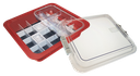 Complete materials tub with accessories (31.9 x 28.5 x 10.2 cm) red - ZIRC - Delynov