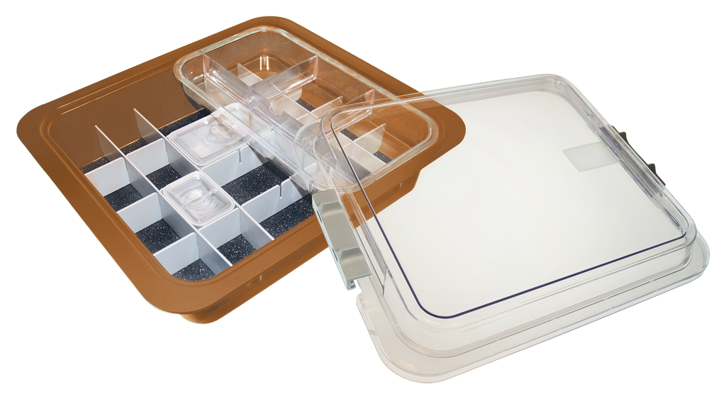 Complete Material Tub with Accessories (31.9 x 28.5 x 10.2 cm) Copper - ZIRC - Delynov