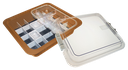 Tubs à matériaux complète avec accessoires (31,9 x 28,5 x 10,2 cm) cuivre - ZIRC - Delynov