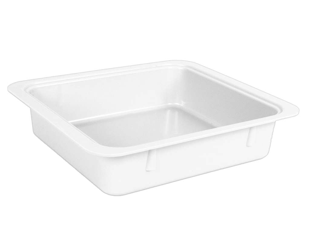 Material-Less Containers (31.1 centimeters x 27.6 centimeters x 7.0 centimeters) White - ZIRC - Delynov