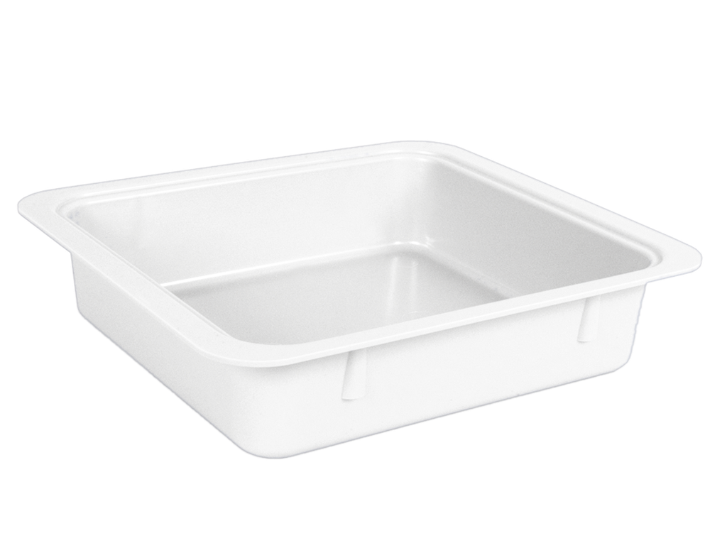 Tubs à matériaux sans accessoires (31,1 centimètres x 27,6 centimètres x 7,0 centimètres) blanc - ZIRC - Delynov