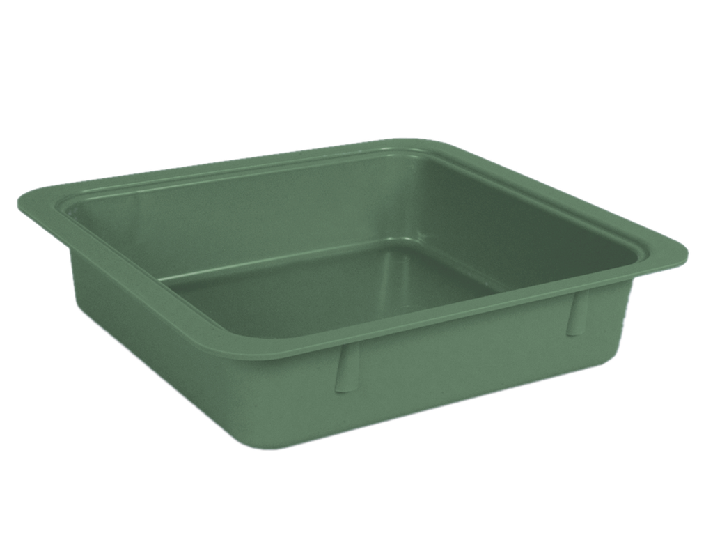 Storage Bins for Materials without Accessories (31.1 centimeters x 27.6 centimeters x 7.0 centimeters) Green - ZIRC - Delynov
