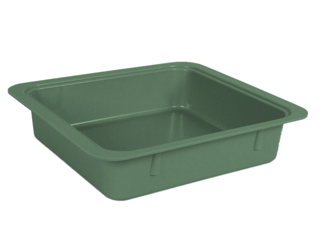 Tubs à matériaux sans accessoires (31,1 centimètres x 27,6 centimètres x 7,0 centimètres) vert - ZIRC - Delynov