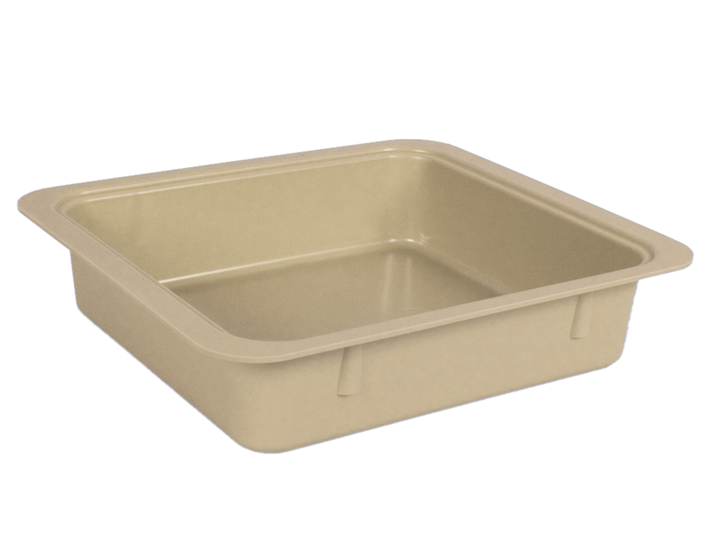 Tubs for materials without accessories (31.1 centimeters x 27.6 centimeters x 7.0 centimeters) beige - ZIRC - Delynov