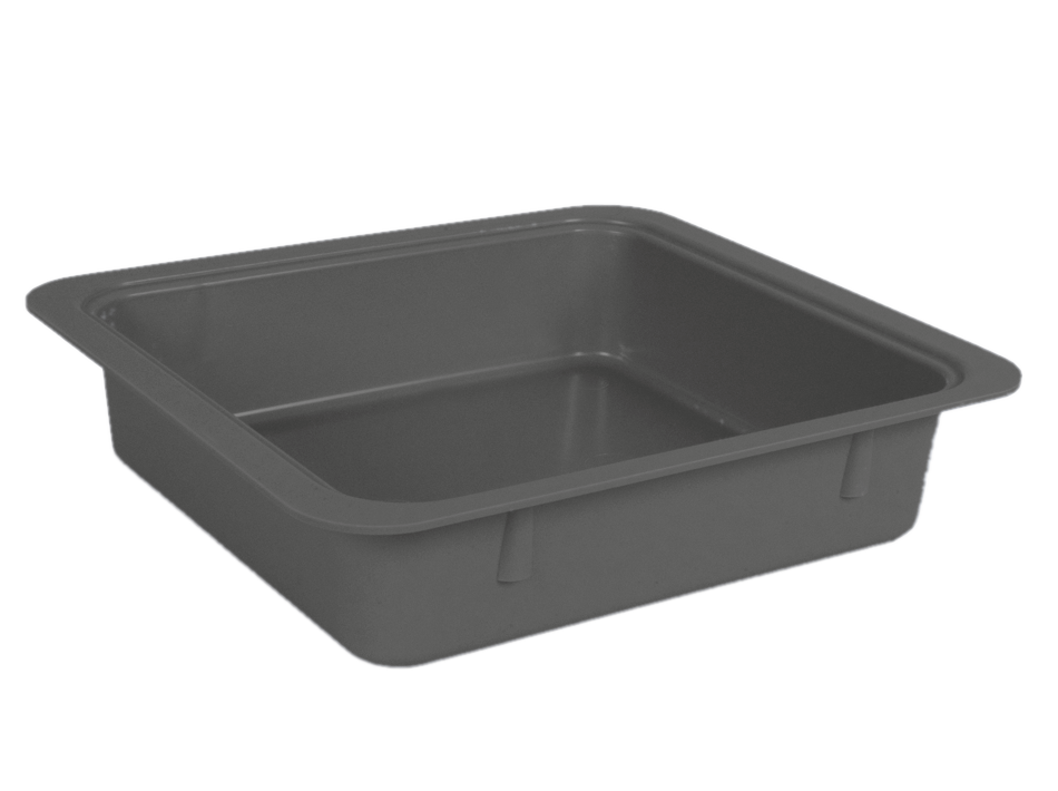 Tubs à matériaux sans accessoires (31,1 centimètres x 27,6 centimètres x 7,0 centimètres) gris - ZIRC - Delynov