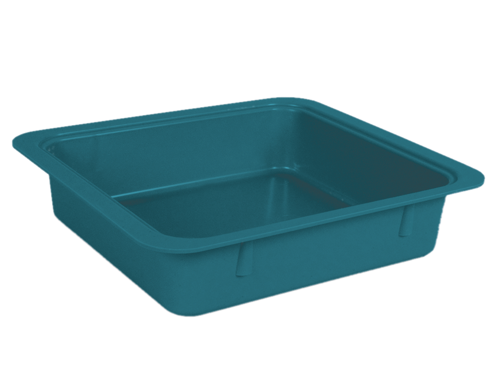 Tubs for materials without accessories (31.1 centimeters x 27.6 centimeters x 7.0 centimeters) turquoise - ZIRC - Delynov