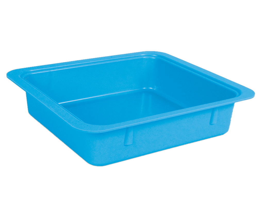 Tubs for Materials Without Accessories (31.1 x 27.6 x 7.0 cm) Neon Blue - ZIRC - Delynov