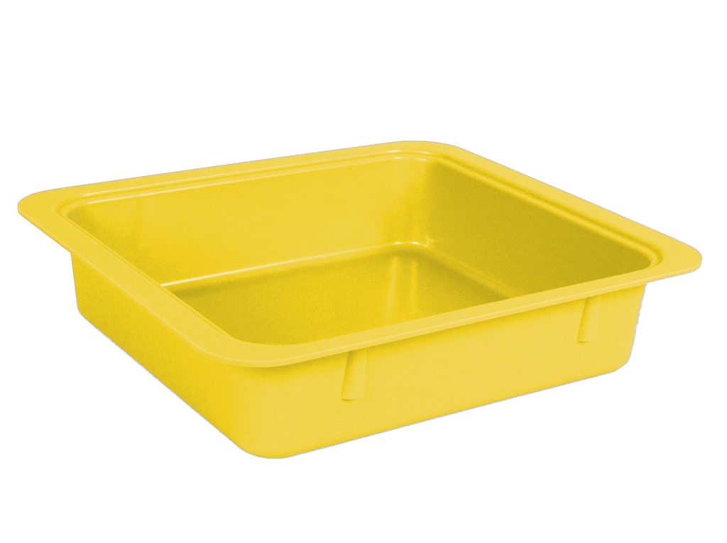 Yellow Neon Materials Tray without Accessories (31.1 centimeters x 27.6 centimeters x 7.0 centimeters) - ZIRC - Delynov