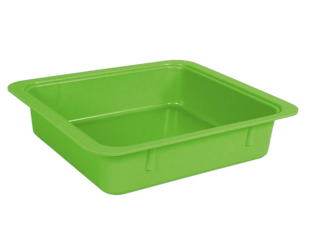 Tubs à matériaux sans accessoires (31,1 centimètres x 27,6 centimètres x 7,0 centimètres) néon vert - ZIRC - Delynov