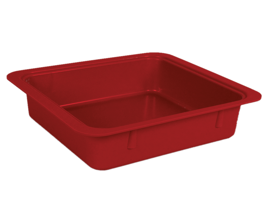 Tubs à matériaux sans accessoires (31,1 centimètres x 27,6 centimètres x 7,0 centimètres) rouge - ZIRC - Delynov