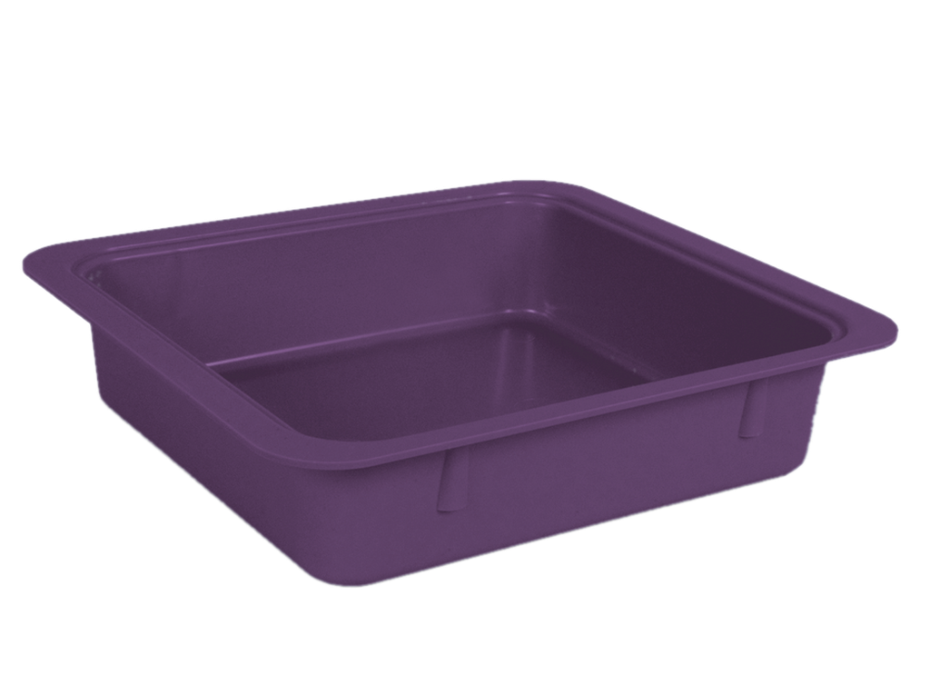 Empty material tubs without accessories plum (31.1 centimeters x 27.6 centimeters x 7.0 centimeters) - ZIRC - Delynov