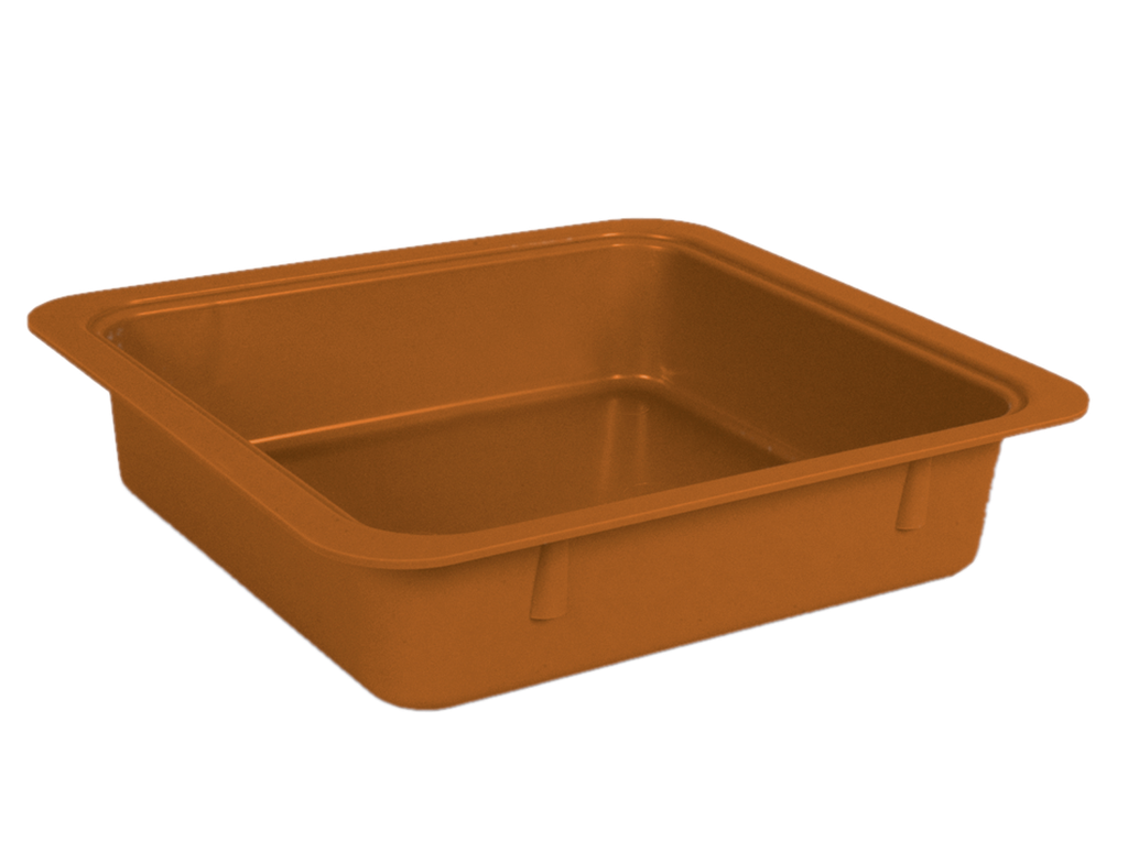 Tubs for materials without accessories (31.1 x 27.6 x 7.0 cm) in copper - ZIRC - Delynov