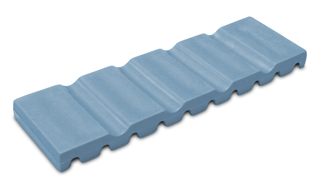 Tapis à instruments, (17,2 centimètres x 5,1 centimètres x 1,0 centimètre); bleu - ZIRC - Delynov