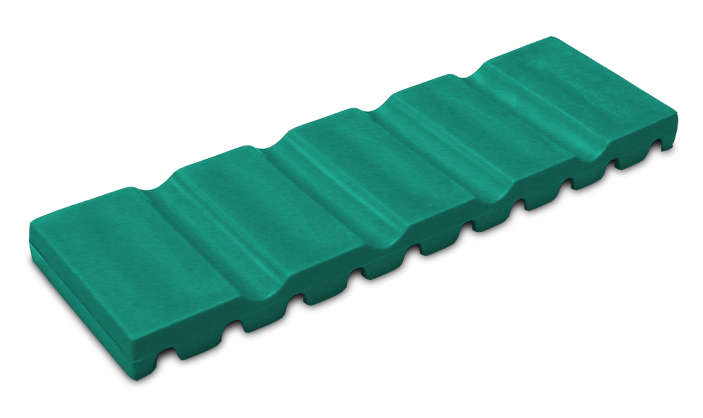 Instrument Mat, (17.2 centimeters x 5.1 centimeters x 1.0 centimeter); Turquoise - ZIRC - Delynov