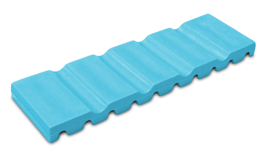 Tapis à instruments, (17,2 centimètres x 5,1 centimètres x 1,0 centimètre); néon bleu - ZIRC - Delynov