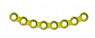 plaque ostéosynthèse incurvée medium 8 trous - Titamed (A05-96-008) - Delynov
