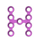 Osteosynthesis Plate H 0.6 mm, 9 Holes - Titamed (A06-91-009) - Delynov