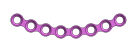 plaque ostéosynthèse incurvée medium 8 trous - Titamed (A06-96-008) - Delynov