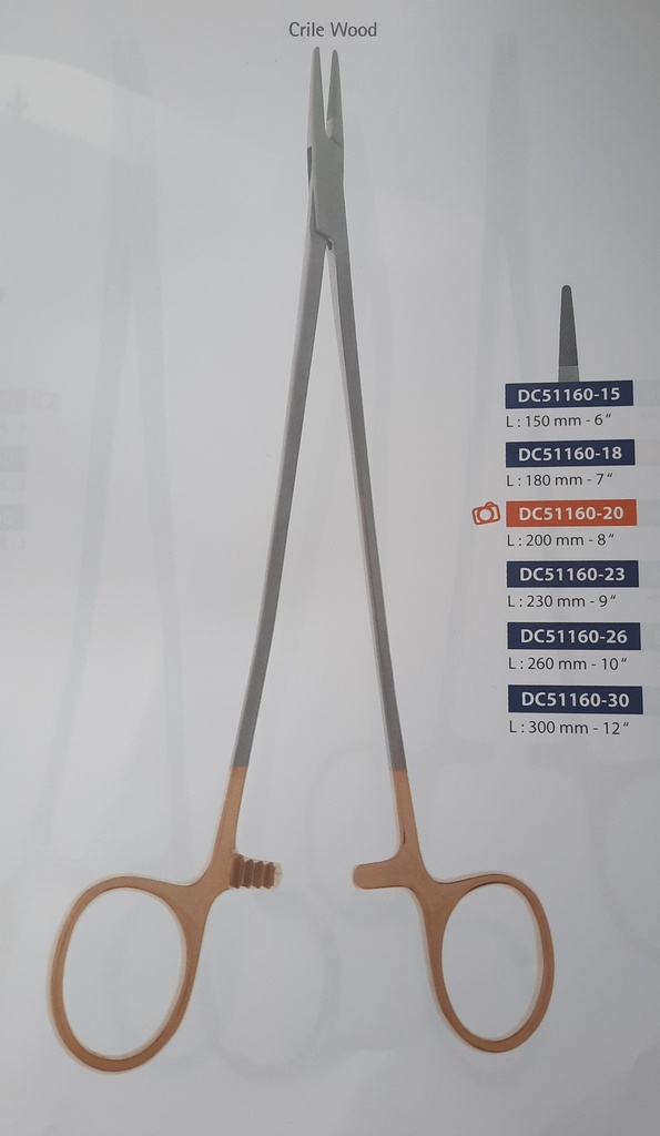 Needle holder 150mm TC (made in France) - Delacroix-Chevalier (DC51160-15) - Delynov