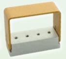 Bleu - Eco Bloc - 4 perfo MX PN190255-2 (Made in France) - Nichrominox (PN190255-2) - Delynov