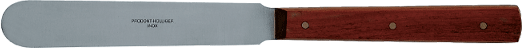 spatule inox longue 22 cm manche palissandre - acteon (4527.00) - delynov