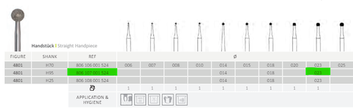 [4801.H95.023] X1 surgical diamond H95 - JOTA