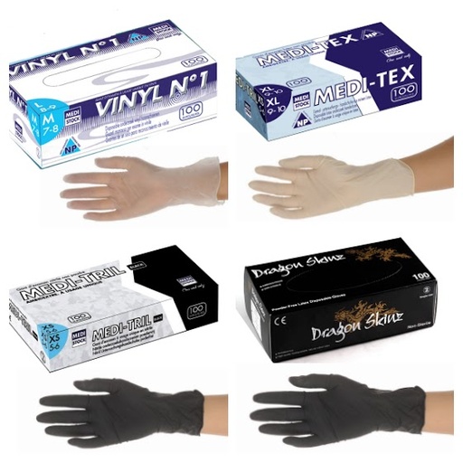 Gants d'examen en vinyle non poudré - MEDISTOCK -DELYNOV