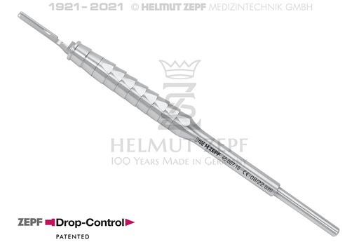 [46.007.18] Disposable Scalpel Handle with Safety Shield Ø9.5mm - Helmut Zepf (46.007.18) - Delynov